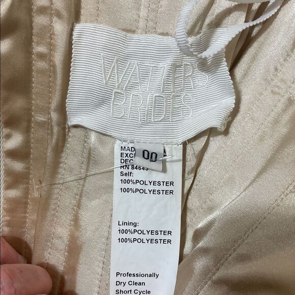 Watters Bridal Elegant Lace Strapless Gown NWOT - Picture 10 of 14